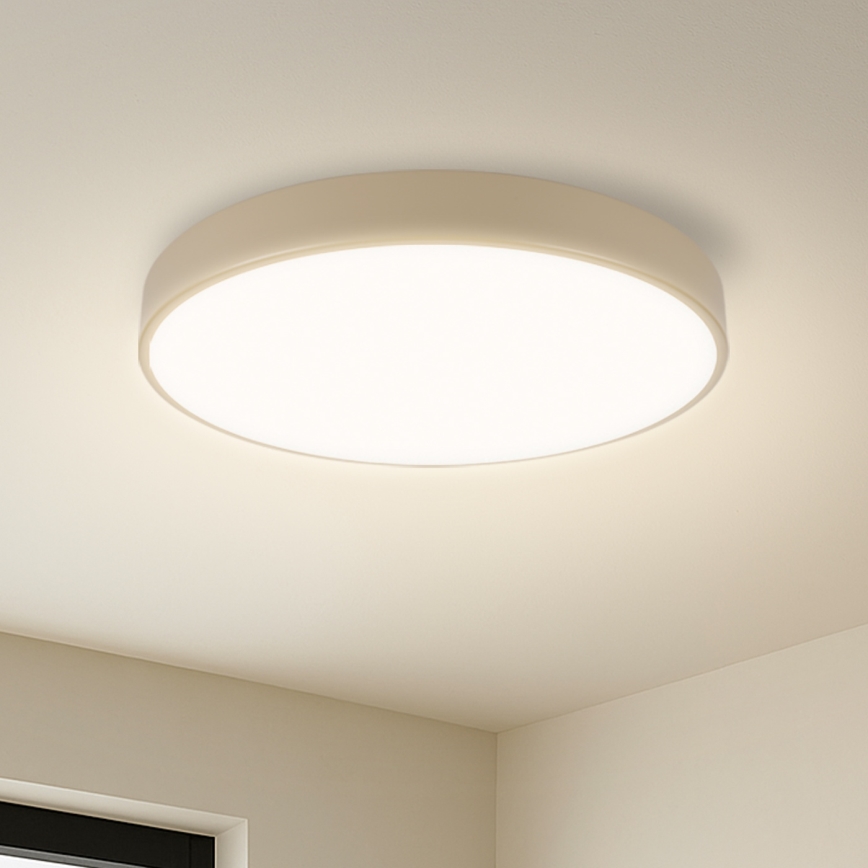 Brilagi - LED Dimmerdatav Katusvalgus POOL SMART LED/48W/230V diameeter 40 cm Wi-Fi Tuya beež + puldiga