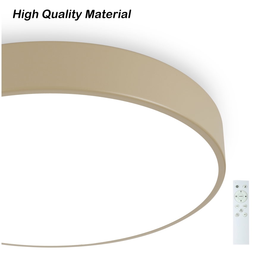 Brilagi - LED Dimmerdatav Katusvalgus POOL SMART LED/48W/230V diameeter 40 cm Wi-Fi Tuya beež + puldiga