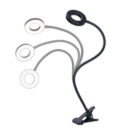 Brilagi - LED reguleeritav klambriga lamp ORBELA LED/8W/230V 3000/4000/5000K must