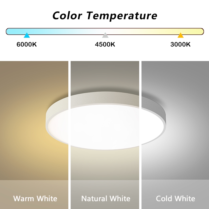 Brilagi - LED dimmeriga laelamp POOL LED/60W/230V 3000-6000K pr. 60 cm valge + kaugjuhtimispult