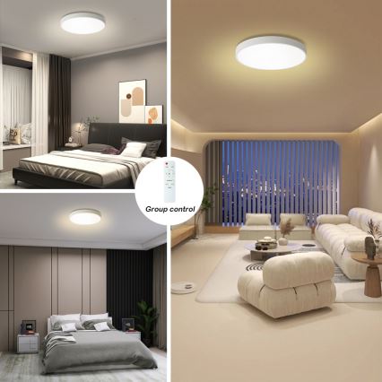 Brilagi - LED dimmeriga laelamp POOL LED/60W/230V 3000-6000K pr. 60 cm valge + kaugjuhtimispult