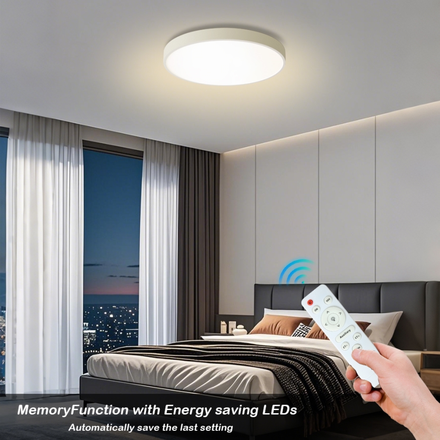 Brilagi - LED dimmeriga laelamp POOL LED/60W/230V 3000-6000K pr. 60 cm valge + kaugjuhtimispult