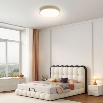 Brilagi - LED dimmeriga laevalgusti POOL LED/36W/230V 3000-6000K Ø 30 cm beež + kaugjuhtimispult