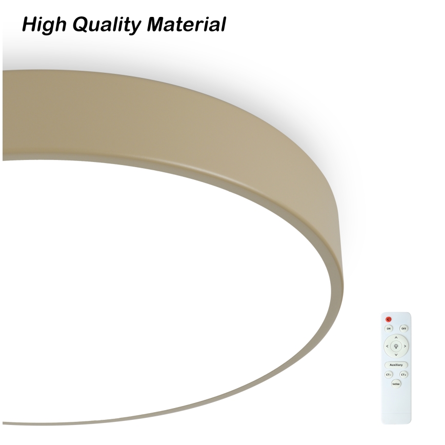 Brilagi - LED dimmeriga laevalgusti POOL LED/36W/230V 3000-6000K Ø 30 cm beež + kaugjuhtimispult