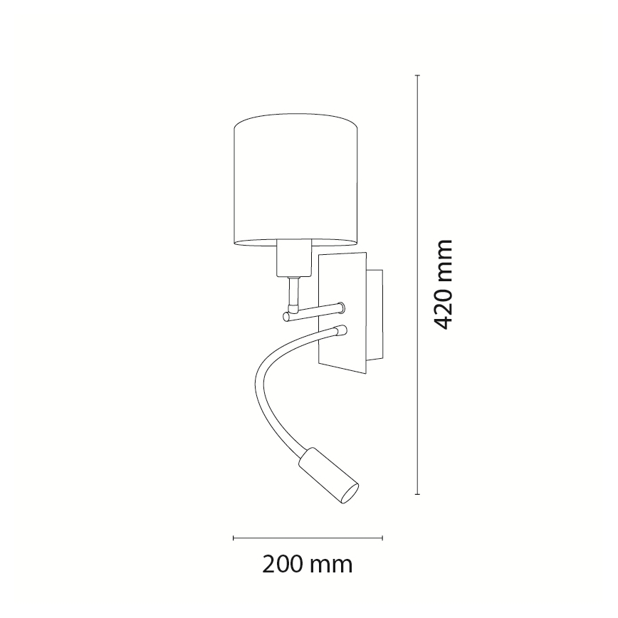BRILAGI - LED-lastele mõeldud painduv seinavalgusti BOBO 1xE27/25W/230V + LED/3W mati kroom/valge/loomamotiividega