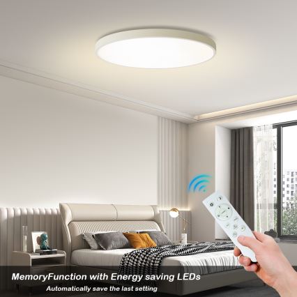 Brilagi - LED hämardatav laelamp POOL SMART LED/100W/230V 3000-6000K läbimõõt 80 cm Wi-Fi Tuya valge + kaugjuhtimispult