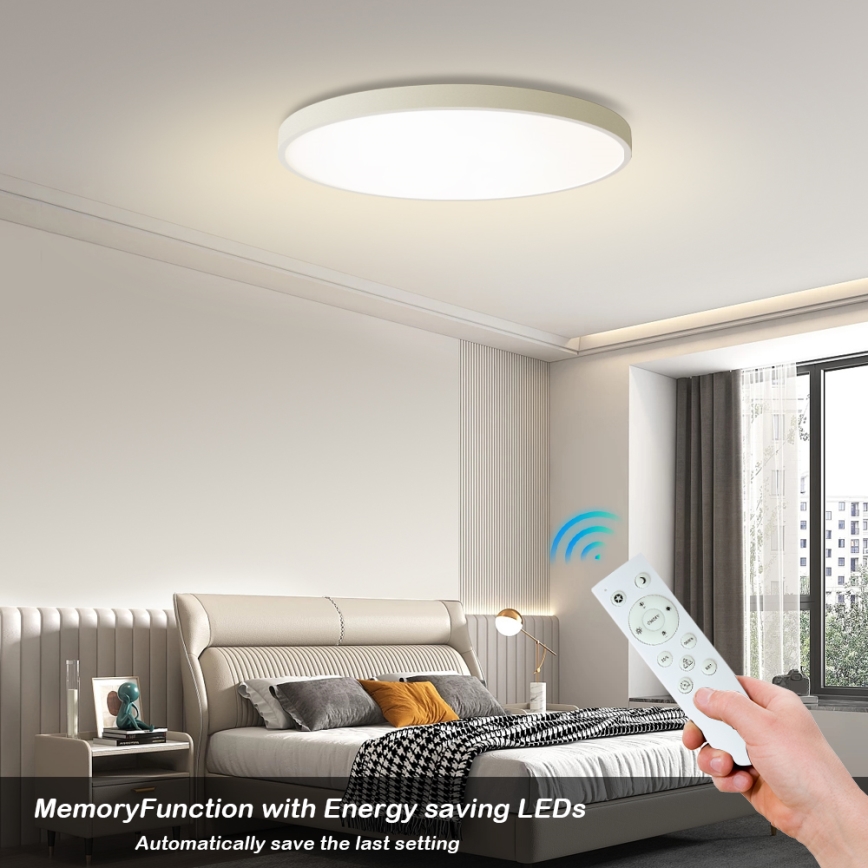 Brilagi - LED hämardatav laelamp POOL SMART LED/100W/230V 3000-6000K läbimõõt 80 cm Wi-Fi Tuya valge + kaugjuhtimispult