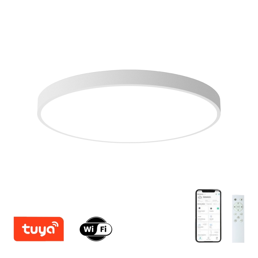 Brilagi - LED hämardatav laelamp POOL SMART LED/100W/230V 3000-6000K läbimõõt 80 cm Wi-Fi Tuya valge + kaugjuhtimispult