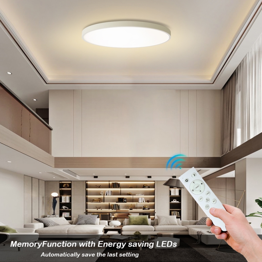 Brilagi - hämardatav LED-laelamp POOL SMART LED/180W/230V 3000-6000K läbimõõt 120 cm Wi-Fi Tuya valge + kaugjuhtimispult