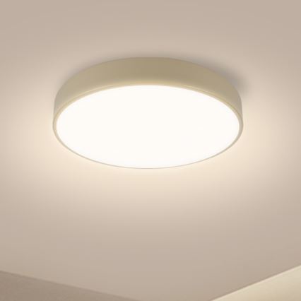 Brilagi - LED hämardatav laevalgusti POOL LED/36W/230V 3000-6000K läbimõõt 30 cm beež + kaugjuhtimispult
