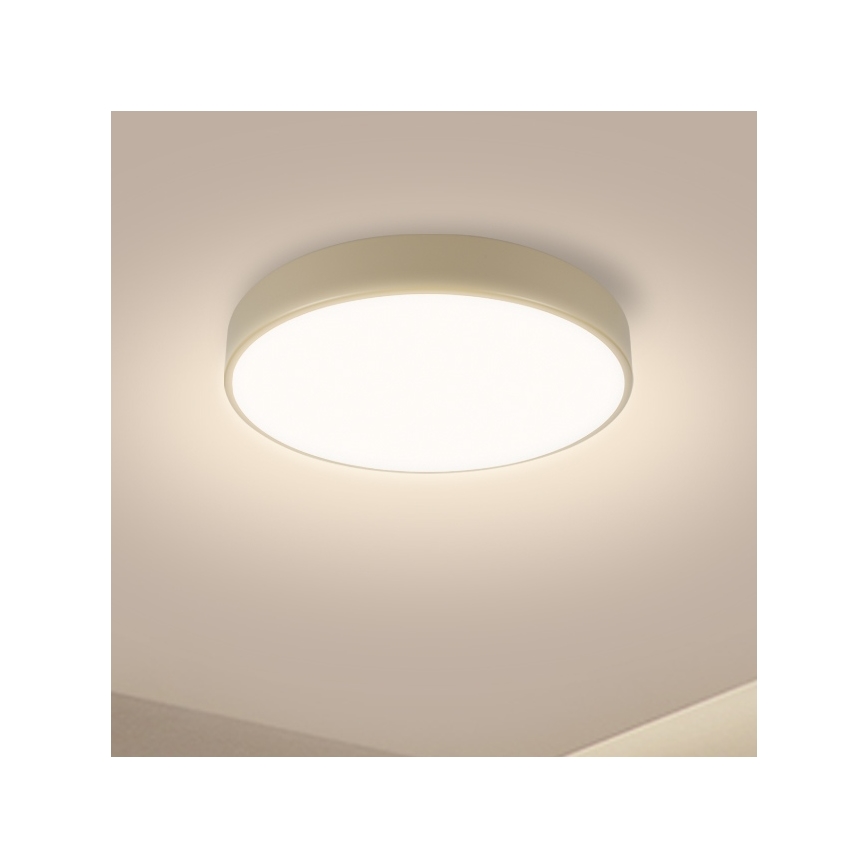 Brilagi - LED hämardatav laevalgusti POOL LED/36W/230V 3000-6000K läbimõõt 30 cm beež + kaugjuhtimispult