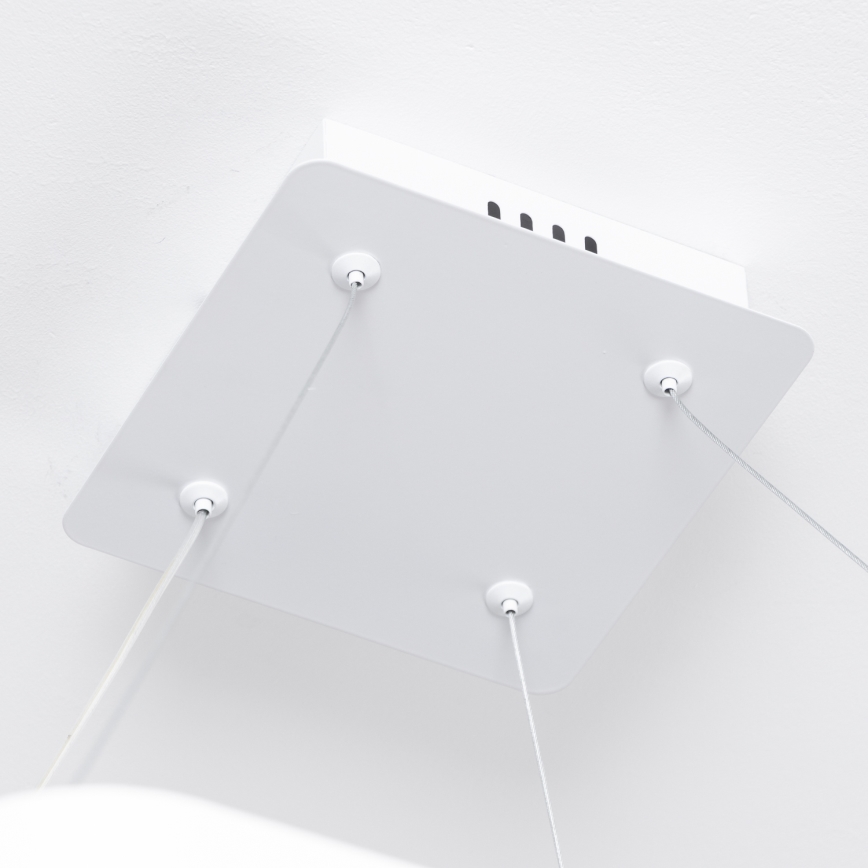 Brilagi - LED-hämardatav rippvalgusti kaabliga FALCON SLIM LED/50W/230V 3000-6500K 50x50 cm valge + kaugjuhtimispult