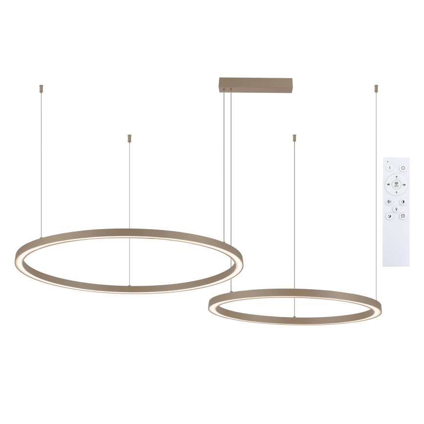 BRILAGI - LED-hämardatav rippvalgusti trossil PORTOFINO LED/98W/230V 3000-6000K beež + kaugjuhtimispult