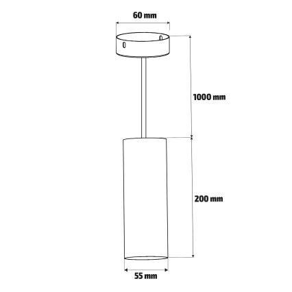 Brilagi - LED RGBW hämardatav rippvalgusti kaablile SELE 1xGU10/6W/230V 3000K must
