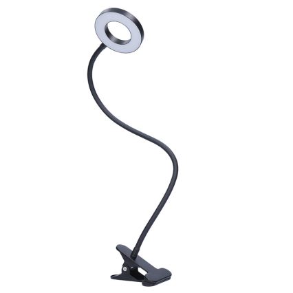 Brilagi -LED hämardatav klambriga lamp ORBELA LED/8W/5V 3000/4000/5000K must