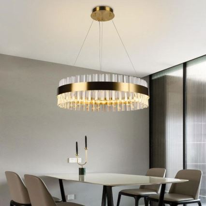Brilagi - LED Hämardatav kristall Lühter nööril HALO LED/40W/230V + kaugjuhtimispult