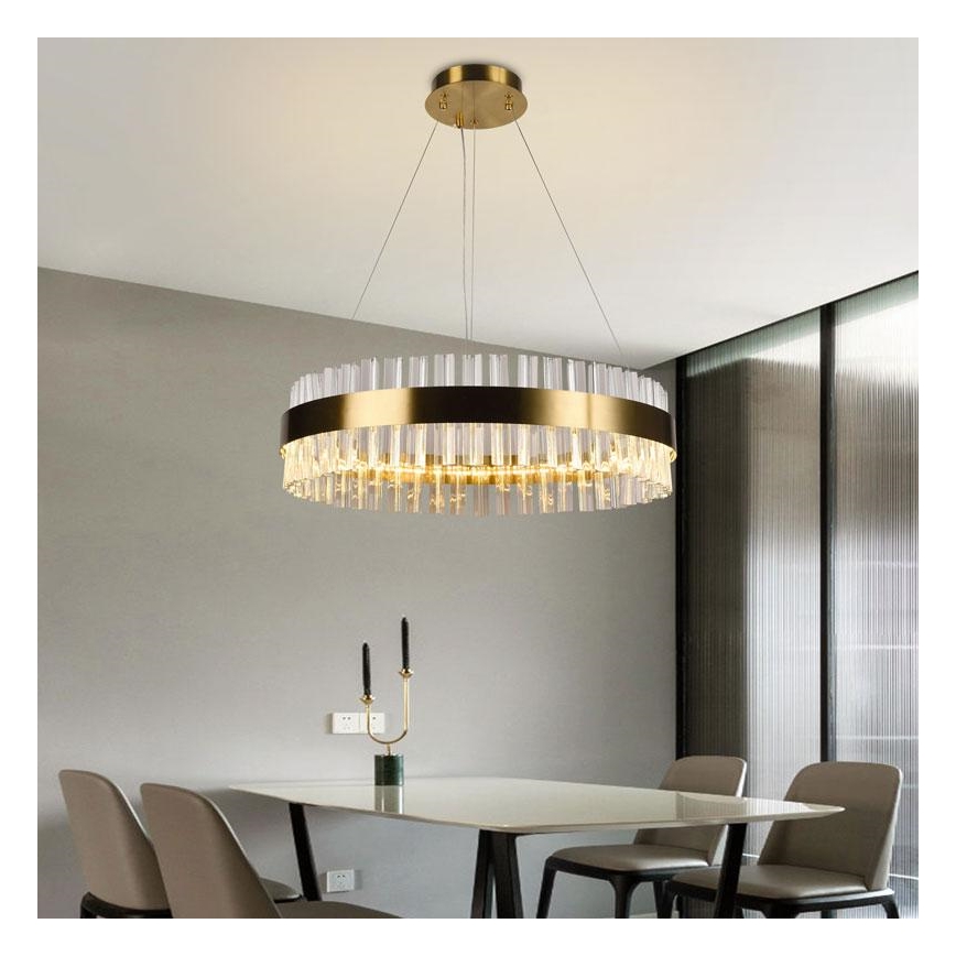 Brilagi - LED Hämardatav kristall Lühter nööril HALO LED/40W/230V + kaugjuhtimispult
