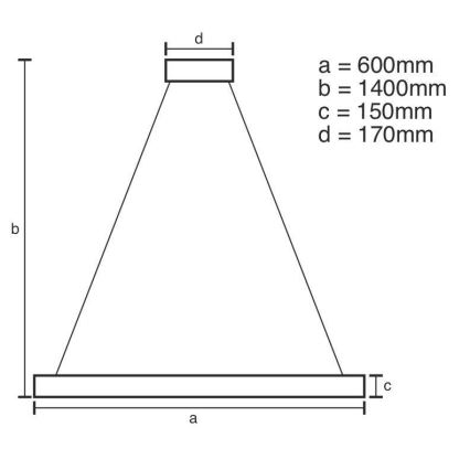 Brilagi - LED Hämardatav kristall Lühter nööril HALO LED/40W/230V + kaugjuhtimispult