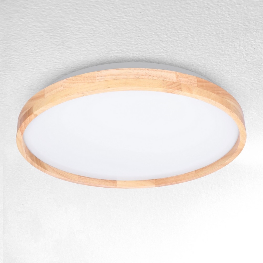 Brilagi - Hämardatav laelamp ALSON LED/48W/230V 3000-6500K, tamm, läbimõõt 39,5 cm + kaugjuhtimispult