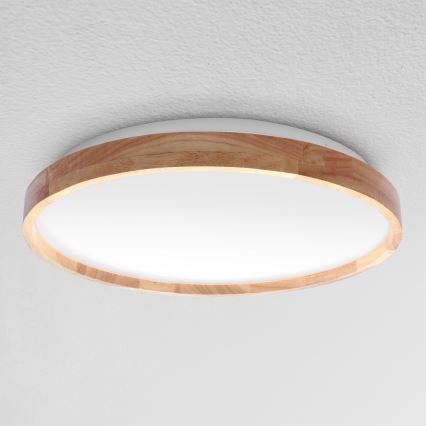 Brilagi - Hämardatav laelamp ALSON LED/48W/230V 3000-6500K, tamm, läbimõõt 39,5 cm + kaugjuhtimispult