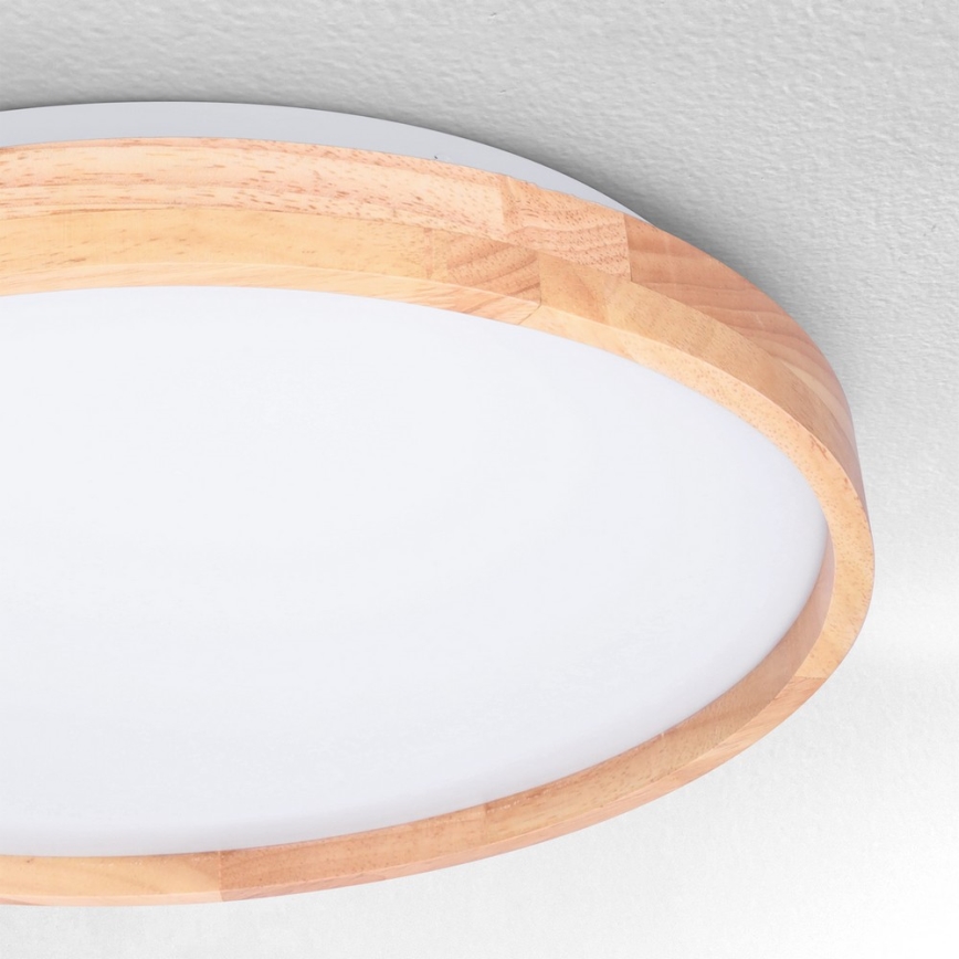 Brilagi - Hämardatav laelamp ALSON LED/48W/230V 3000-6500K, tamm, läbimõõt 39,5 cm + kaugjuhtimispult