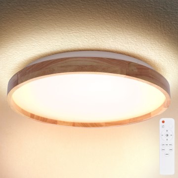Brilagi - LED hämardatav laelamp ALSON LED/72W/230V 3000-6500K tamm, läbimõõt 78 cm + kaugjuhtimispult