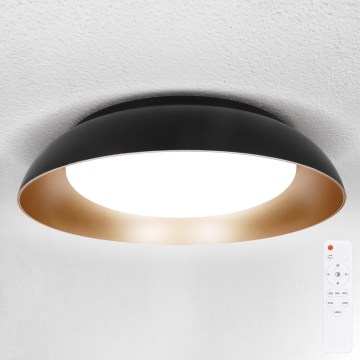 Brilagi - LED hämardatav laelamp ALVA, 48 W, 230 V, 3000–6500 K, läbimõõt 51 cm, must + kaugjuhtimispult