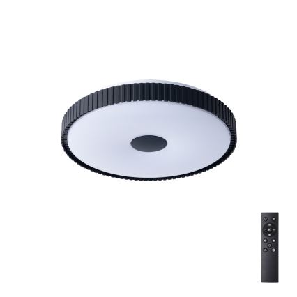 Brilagi - hämardatav LED-laelamp CORVO LED/72W/230V 3000-6000K must, läbimõõt 50 cm + kaugjuhtimispult