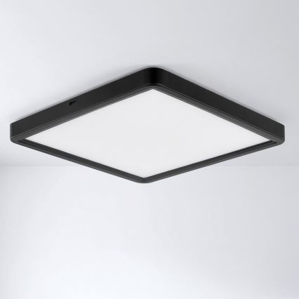 Brilagi - hämardatav LED-laelamp ESTELA SQUARE LED/36W/230V 3000-6500K 31x31 cm must + kaugjuhtimispult