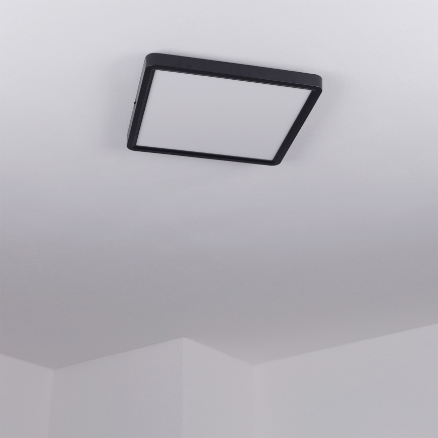 Brilagi - hämardatav LED-laelamp ESTELA SQUARE LED/36W/230V 3000-6500K 31x31 cm must + kaugjuhtimispult