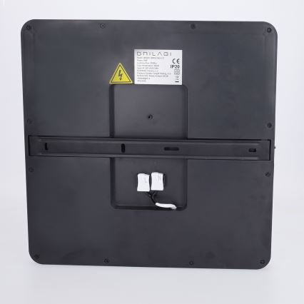 Brilagi - hämardatav LED-laelamp ESTELA SQUARE LED/36W/230V 3000-6500K 31x31 cm must + kaugjuhtimispult
