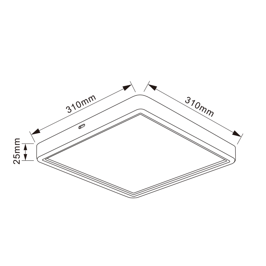 Brilagi - hämardatav LED-laelamp ESTELA SQUARE LED/36W/230V 3000-6500K 31x31 cm must + kaugjuhtimispult