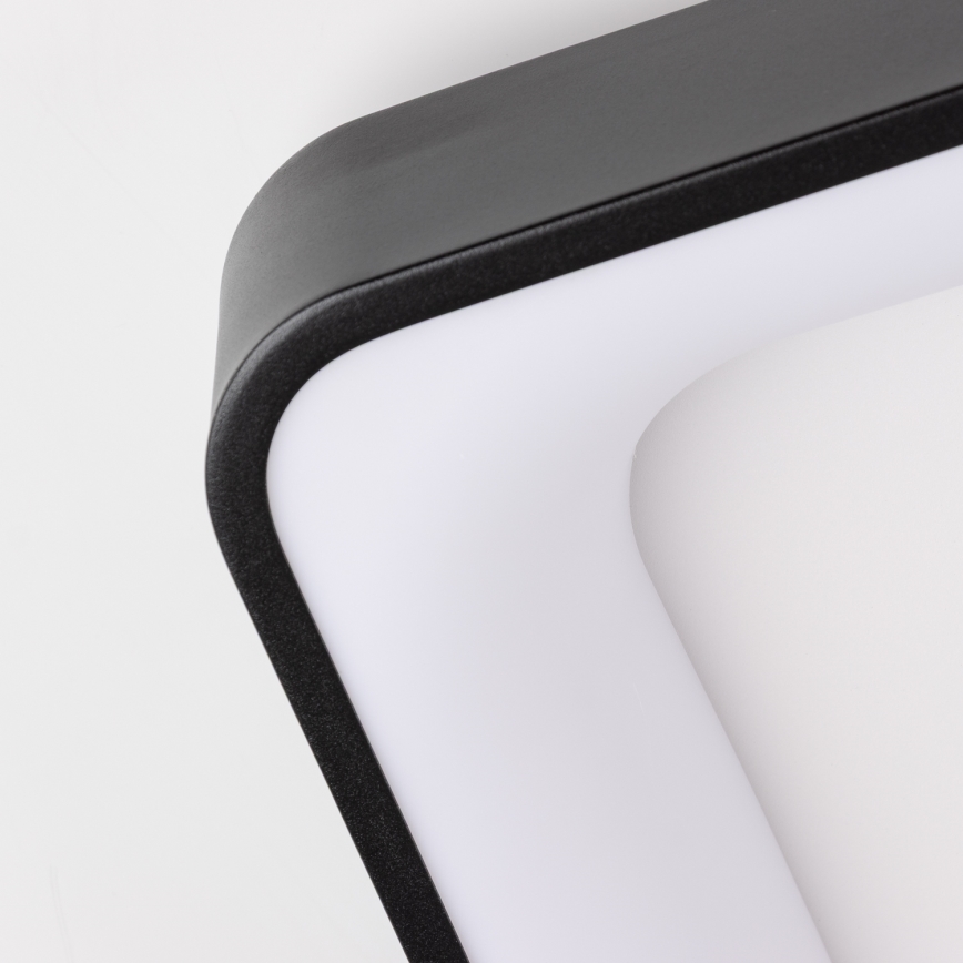 Brilagi - LED-hämardatav laevalgusti FALCON II LED/125W/230V 3000-6500K 60x60 cm must + kaugjuhtimispult