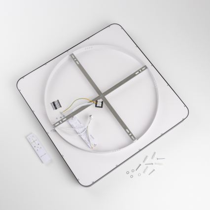 Brilagi - LED-hämardatav laevalgusti FALCON II LED/125W/230V 3000-6500K 60x60 cm must + kaugjuhtimispult