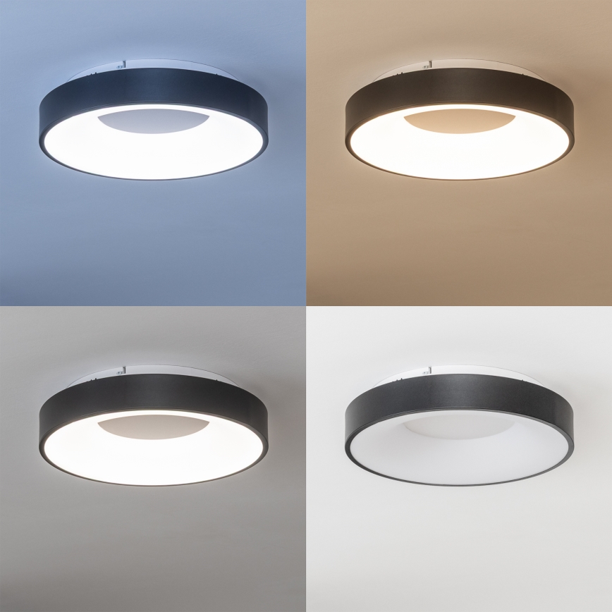 Brilagi - hämardatav LED-laelamp FALCON II LED/67W/230V 3000-6500K läbimõõt 40 cm must + kaugjuhtimispult