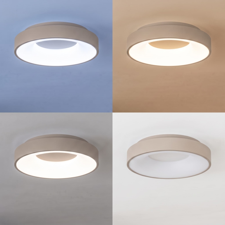 BRILAGI - hämardatav LED-laelamp FALCON II LED/67W/230V 3000-6500K läbimõõt 40 cm valge/beež + kaugjuhtimispult