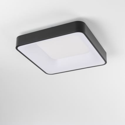 Brilagi - LED hämardatav laelamp FALCON II LED/80W/230V 3000-6500K 40x40 cm must + kaugjuhtimispult