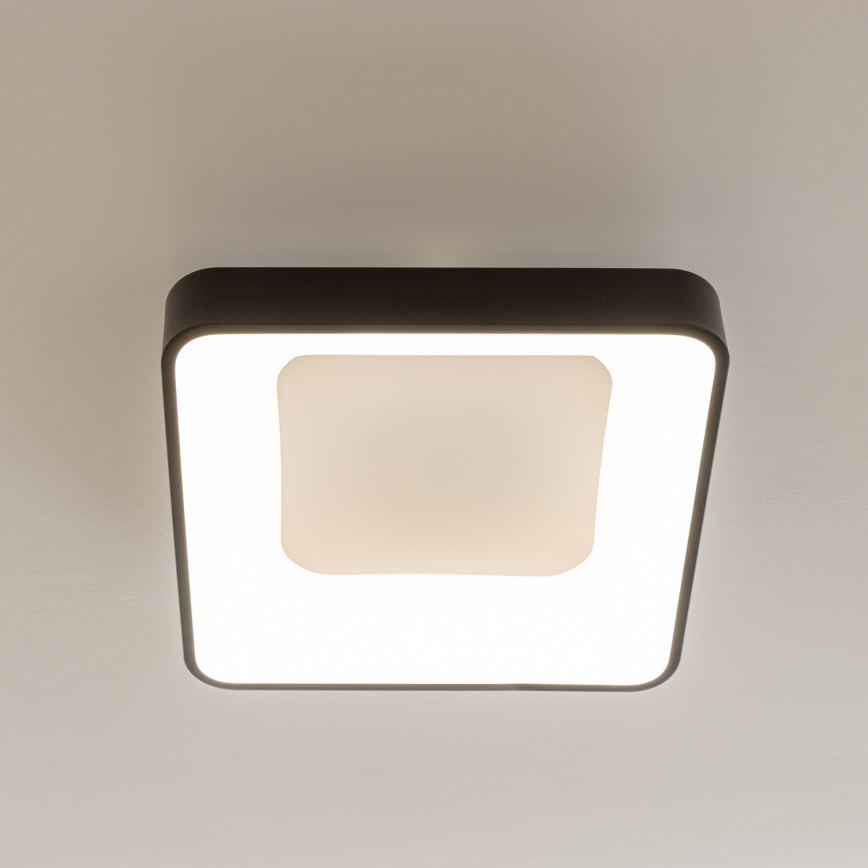 Brilagi - LED hämardatav laelamp FALCON II LED/80W/230V 3000-6500K 40x40 cm must + kaugjuhtimispult