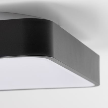 Brilagi - LED hämardatav laelamp FALCON II LED/80W/230V 3000-6500K 40x40 cm must + kaugjuhtimispult