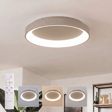 BRILAGI - LED hämardatav laelamp FALCON II LED/99W/230V 3000-6500K läbimõõt 60 cm beež + kaugjuhtimispult