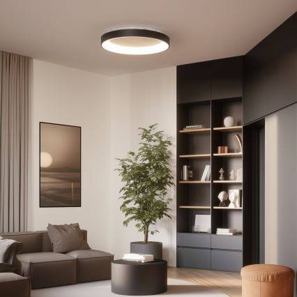 Brilagi - Hämardatav LED-laelamp FALCON II LED/99W/230V 3000-6500K läbimõõt 60 cm must + kaugjuhtimispult