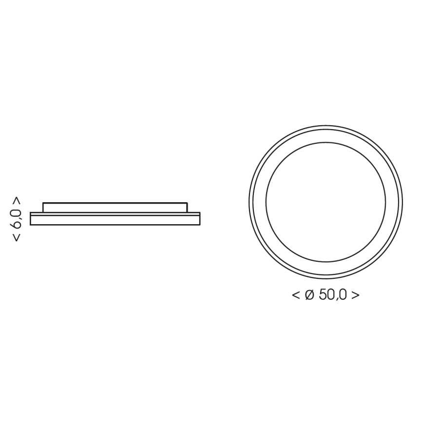 BRILAGI - LED hämardatav laevalgusti FALCON SLIM LED/42W/230V 3000-6500K läbimõõt 50 cm beež + kaugjuhtimispult