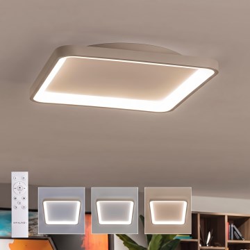 BRILAGI - LED hämardatav laelamp FALCON SLIM LED/50W/230V 3000-6500K 50x50 cm valge/beež + kaugjuhtimispult