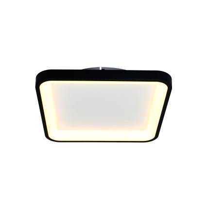 Brilagi - hämardatav LED-laevalgusti FALCON SLIM LED/50W/230V 3000-6500K 50x50 cm, musta värvi, koos kaugjuhtimispuldiga
