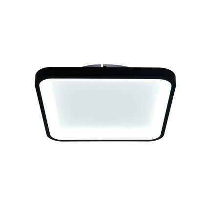 Brilagi - hämardatav LED-laevalgusti FALCON SLIM LED/50W/230V 3000-6500K 50x50 cm, musta värvi, koos kaugjuhtimispuldiga