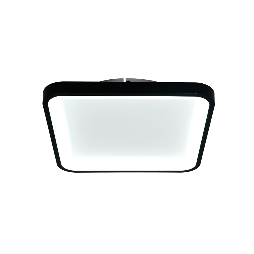 Brilagi - hämardatav LED-laevalgusti FALCON SLIM LED/50W/230V 3000-6500K 50x50 cm, musta värvi, koos kaugjuhtimispuldiga