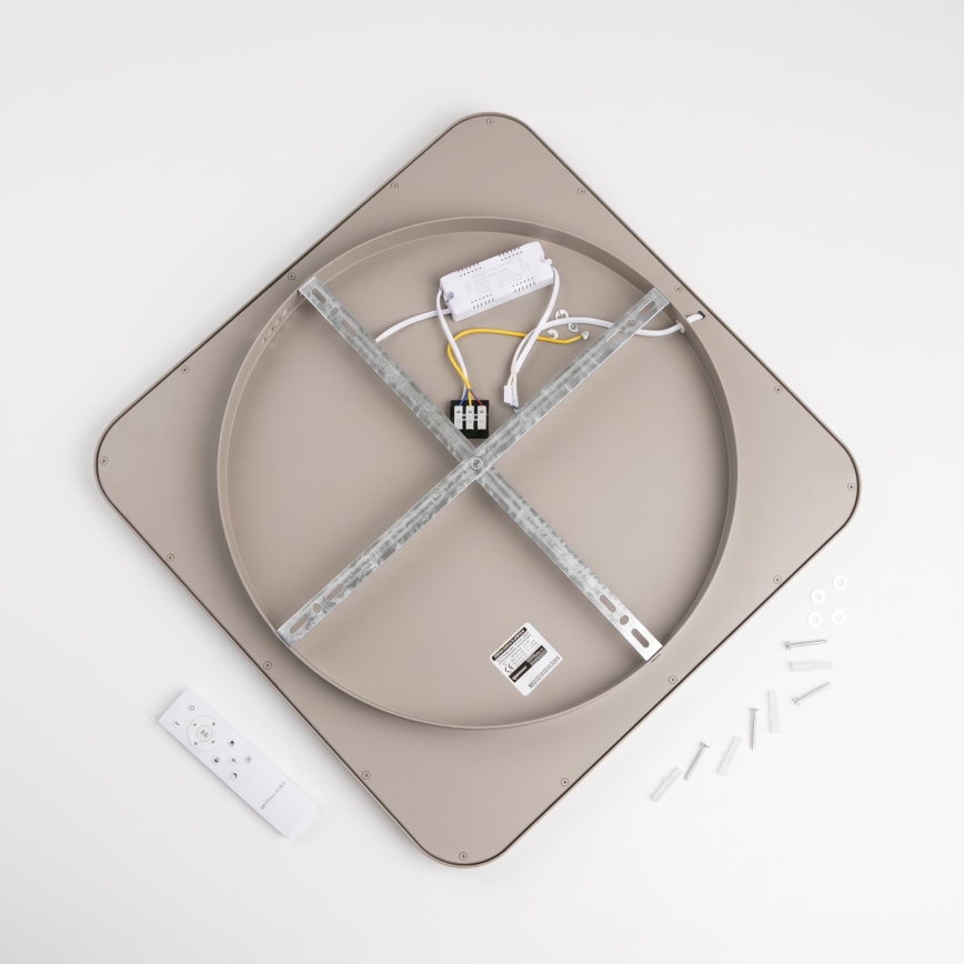 BRILAGI - LED hämardatav laelamp FALCON SLIM LED/50W/230V 3000-6500K 50x50 cm valge/beež + kaugjuhtimispult