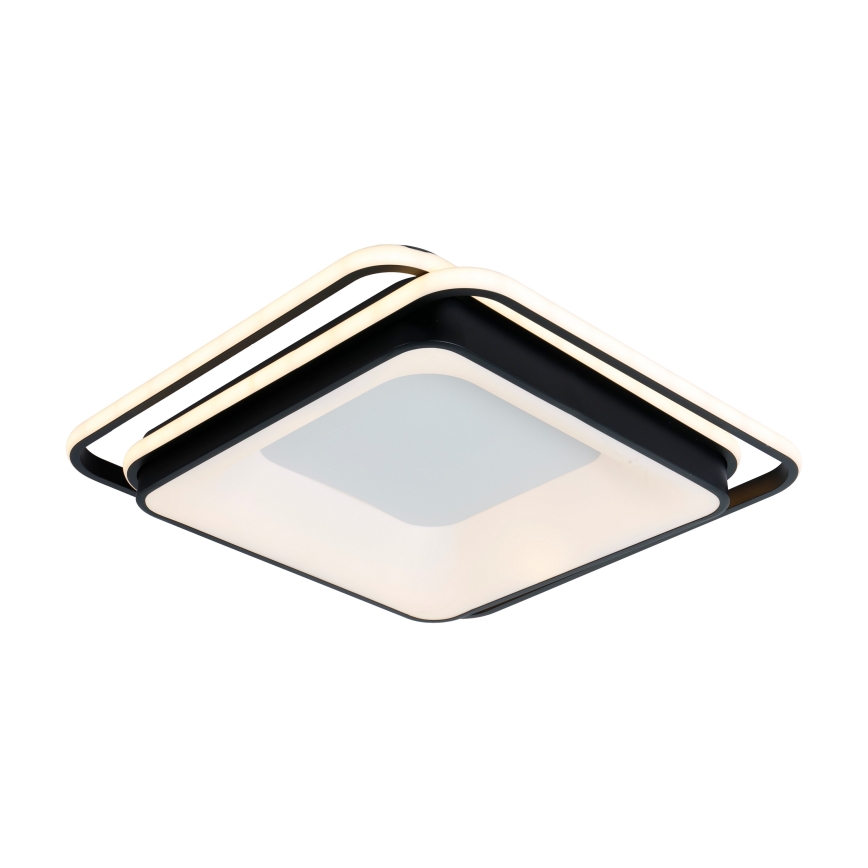 Brilagi - hämardatav laelamp IRIS LED/102W/230V 3000-6000K 50x50 cm must + kaugjuhtimispult