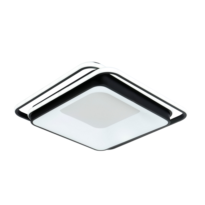 Brilagi - hämardatav laelamp IRIS LED/102W/230V 3000-6000K 50x50 cm must + kaugjuhtimispult