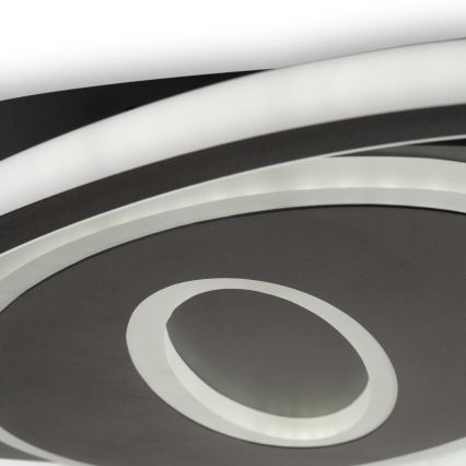 BRILAGI - LED-dimmendatav laevalgusti IRIS LED/78W/230V 3000-6000K 37x49 cm must + kaugjuhtimispult